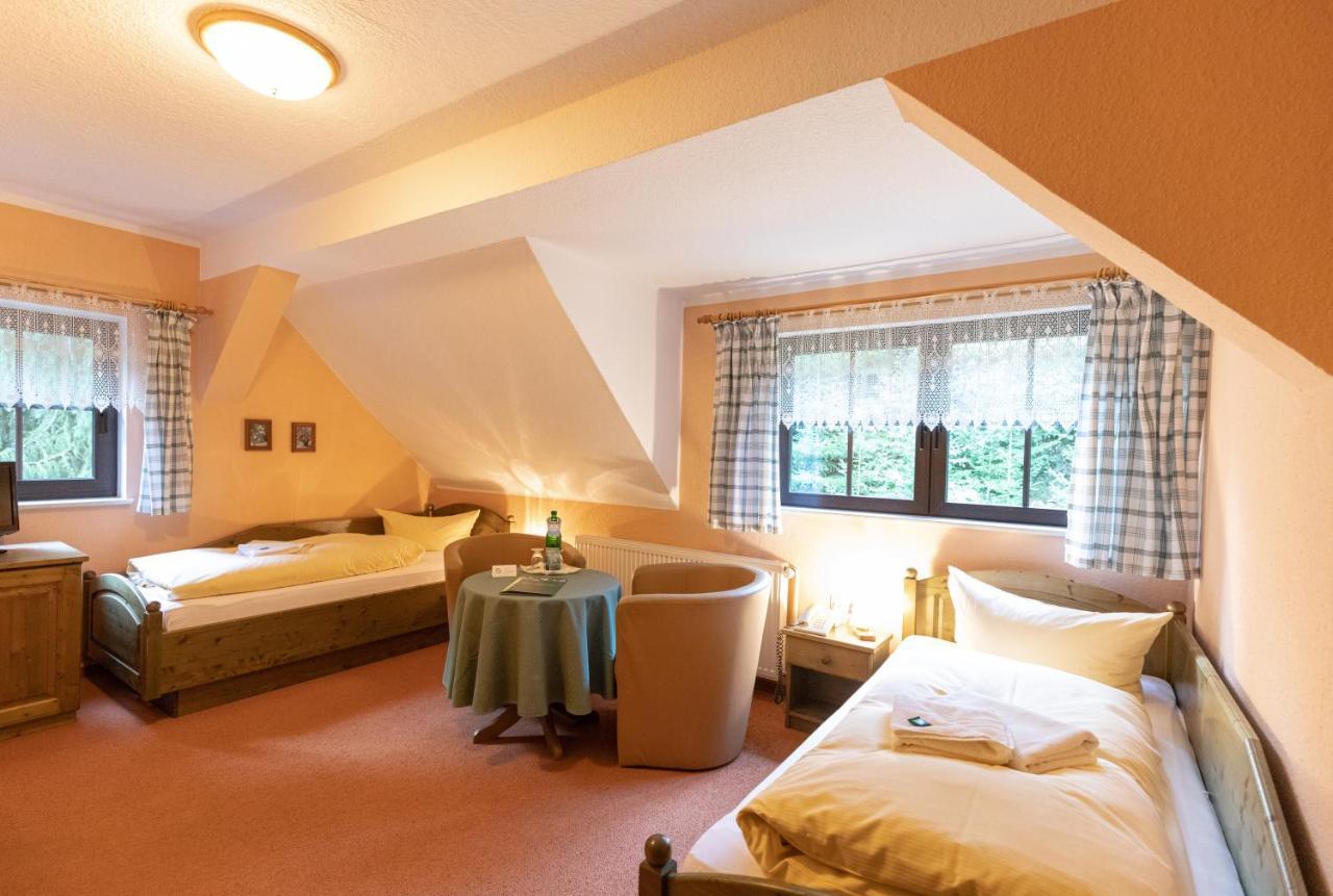 Waldgasthof & Hotel Am Sauwald Tannenberg Bagian luar foto